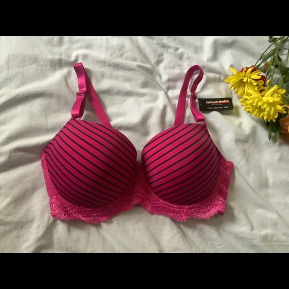 Woman’s hot pink strip Demi Full coverage Bra - Picture 2 of 13